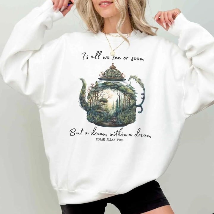 Dream Within A Dream Womens Crewneck Sweatshirt Pullover