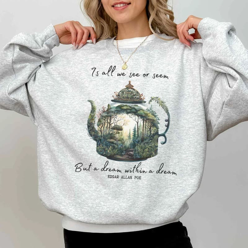 Dream Within A Dream Womens Crewneck Sweatshirt Pullover