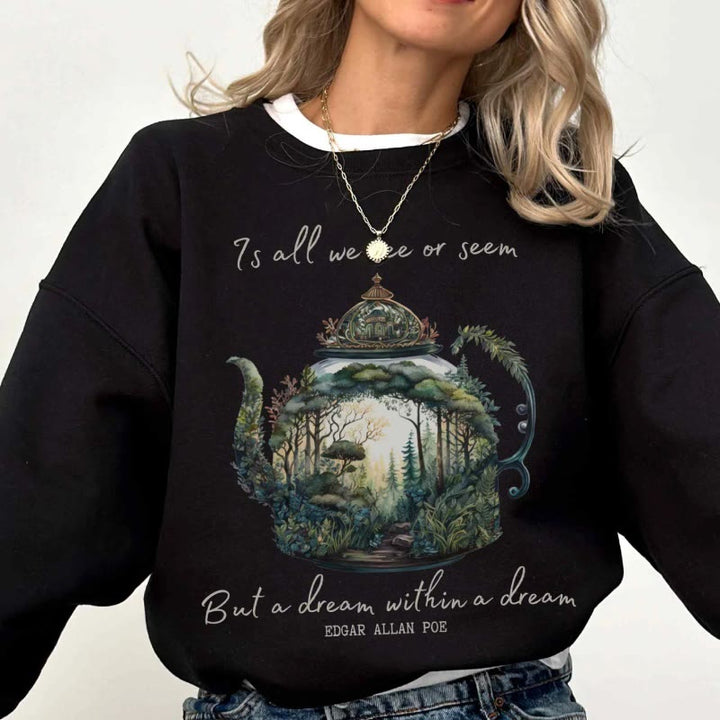 Dream Within A Dream Womens Crewneck Sweatshirt Pullover