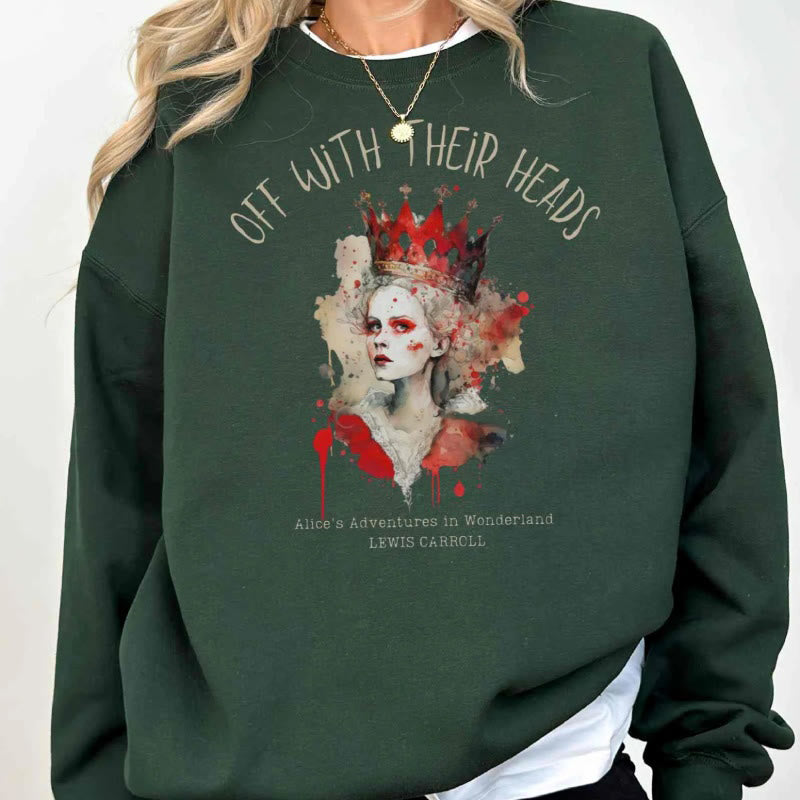 Off With Their Heads Womens Crewneck Sweatshirt Pullover