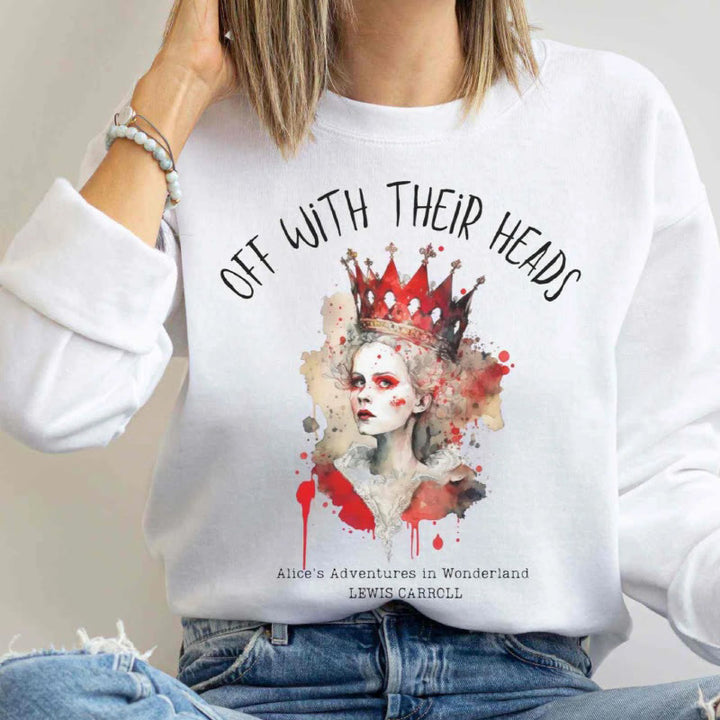 Off With Their Heads Womens Crewneck Sweatshirt Pullover