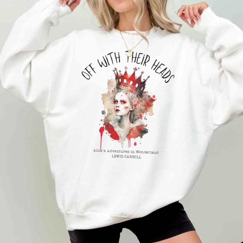 Off With Their Heads Womens Crewneck Sweatshirt Pullover