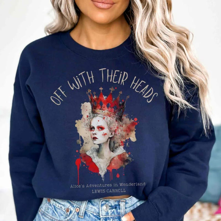 Off With Their Heads Womens Crewneck Sweatshirt Pullover