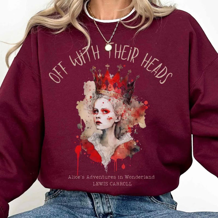 Off With Their Heads Womens Crewneck Sweatshirt Pullover