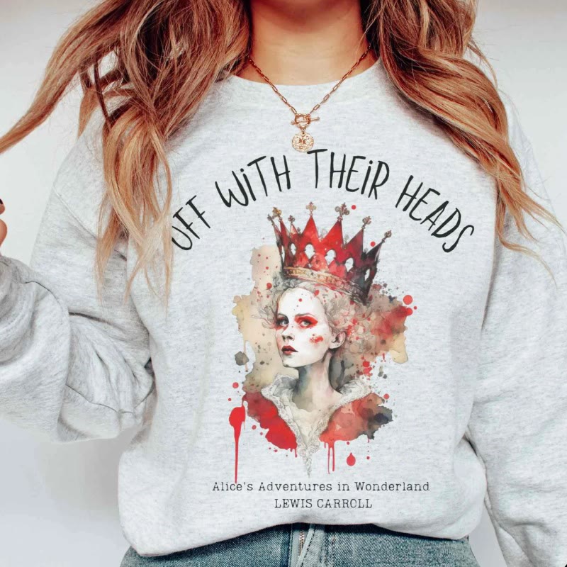 Off With Their Heads Womens Crewneck Sweatshirt Pullover