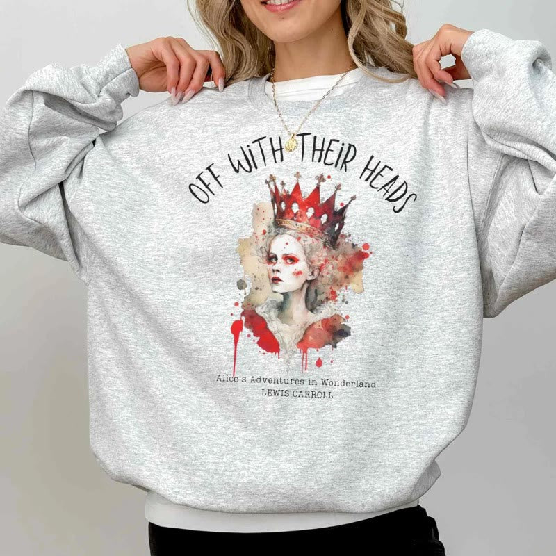 Off With Their Heads Womens Crewneck Sweatshirt Pullover