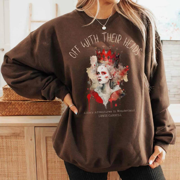 Off With Their Heads Womens Crewneck Sweatshirt Pullover