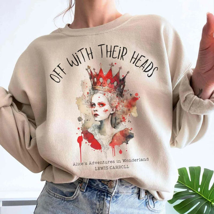 Off With Their Heads Womens Crewneck Sweatshirt Pullover