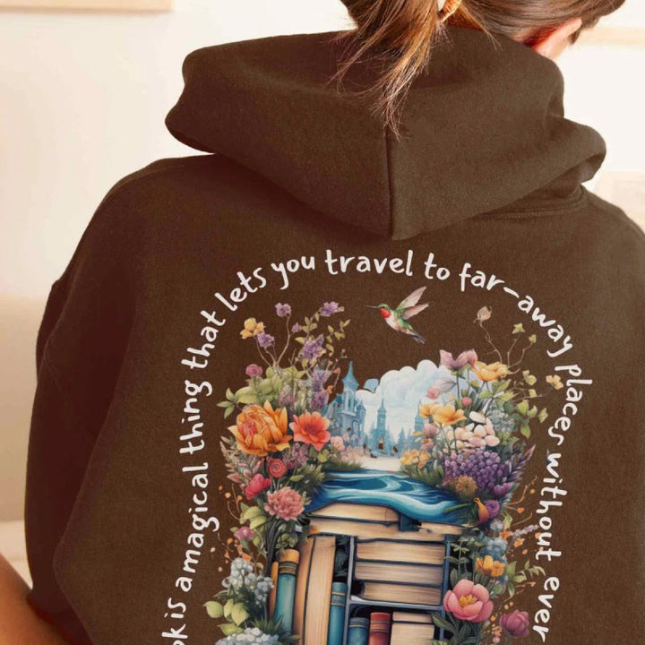 Read Some Magic Books Hoodie Womens Long Sleeve Comfy Hoodie