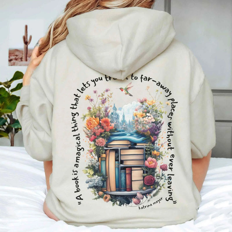 Read Some Magic Books Hoodie Womens Long Sleeve Comfy Hoodie