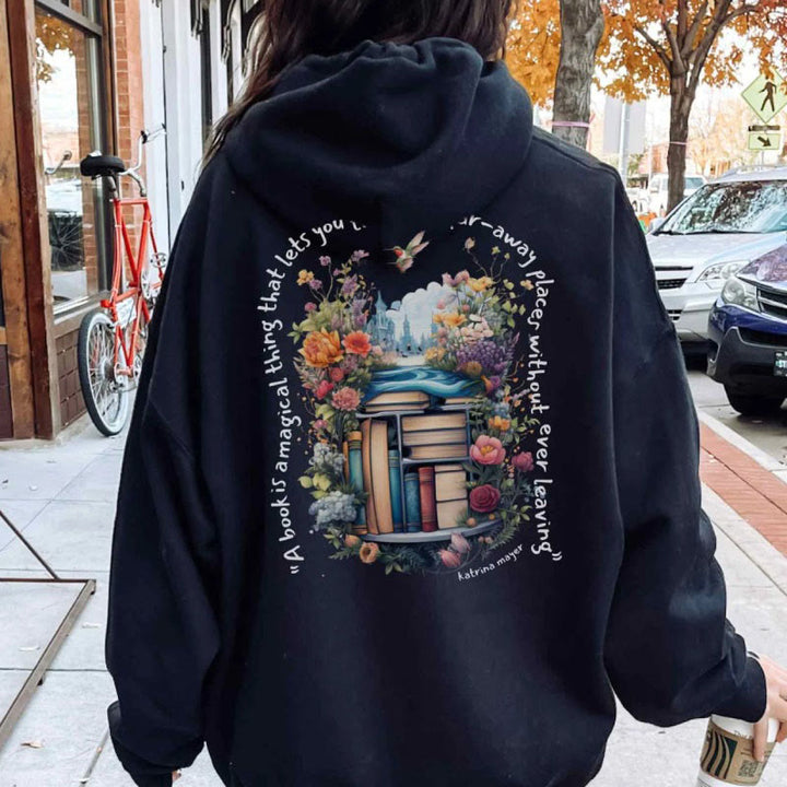 Read Some Magic Books Hoodie Womens Long Sleeve Comfy Hoodie