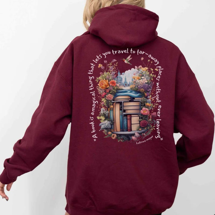 Read Some Magic Books Hoodie Womens Long Sleeve Comfy Hoodie