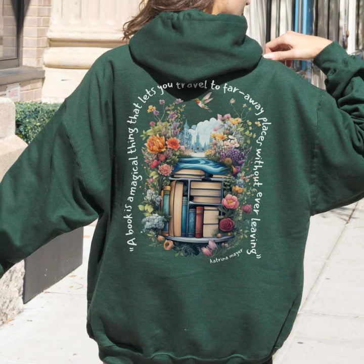 Read Some Magic Books Hoodie Womens Long Sleeve Comfy Hoodie