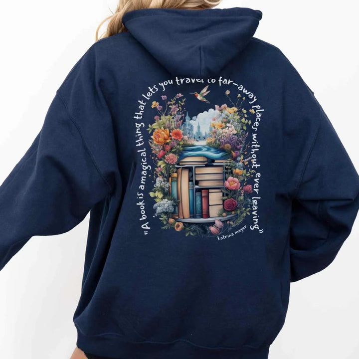 Read Some Magic Books Hoodie Womens Long Sleeve Comfy Hoodie