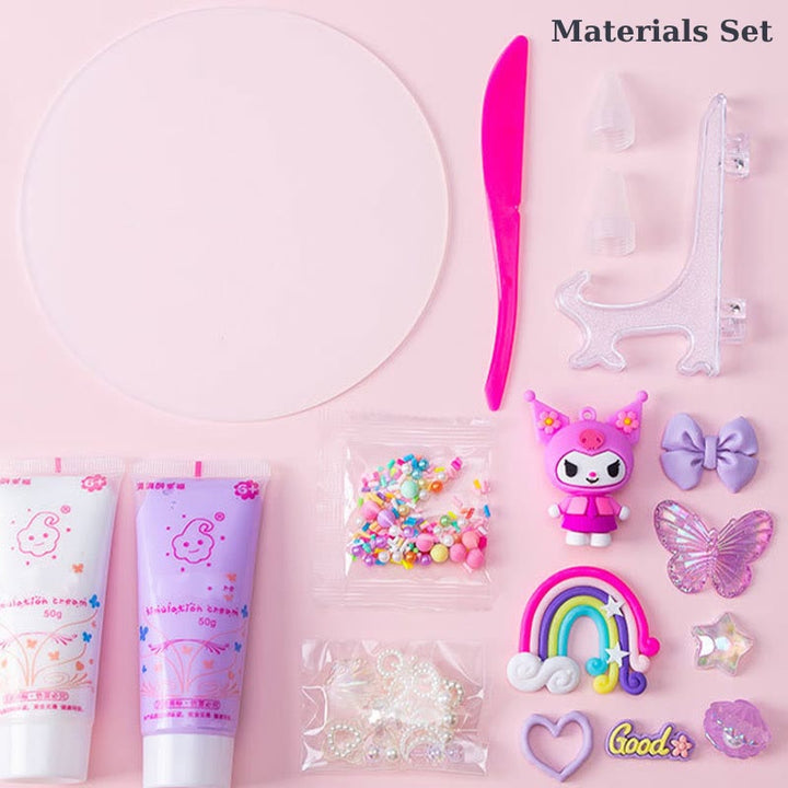 DIY Cream Glue Material Kit With Accessories Cartoon Princess Series