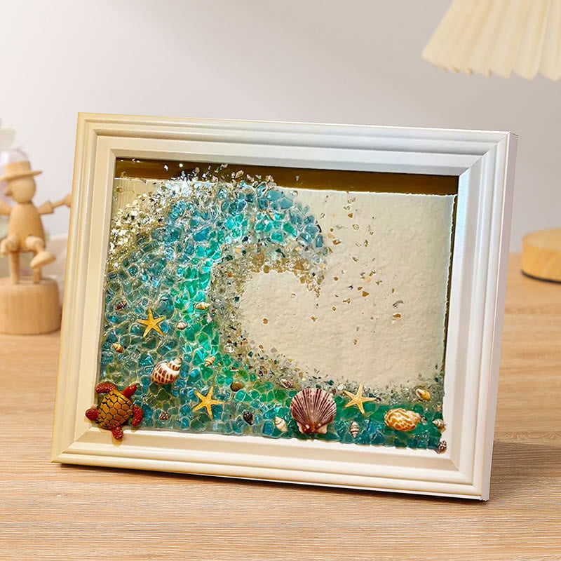 DIY Resin Kit With Accessories Photo Frame Beautiful Sea Series