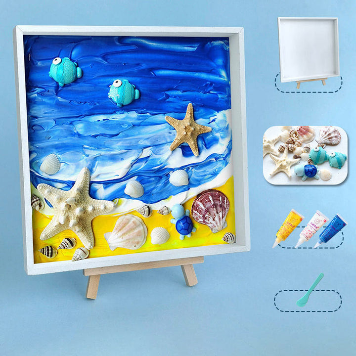 DIY Mosaic Texture Painting Material Kit With Accessories Holiday Gift