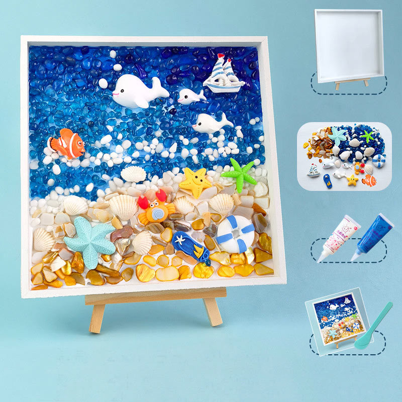 DIY Mosaic Texture Painting Material Kit With Accessories Holiday Gift