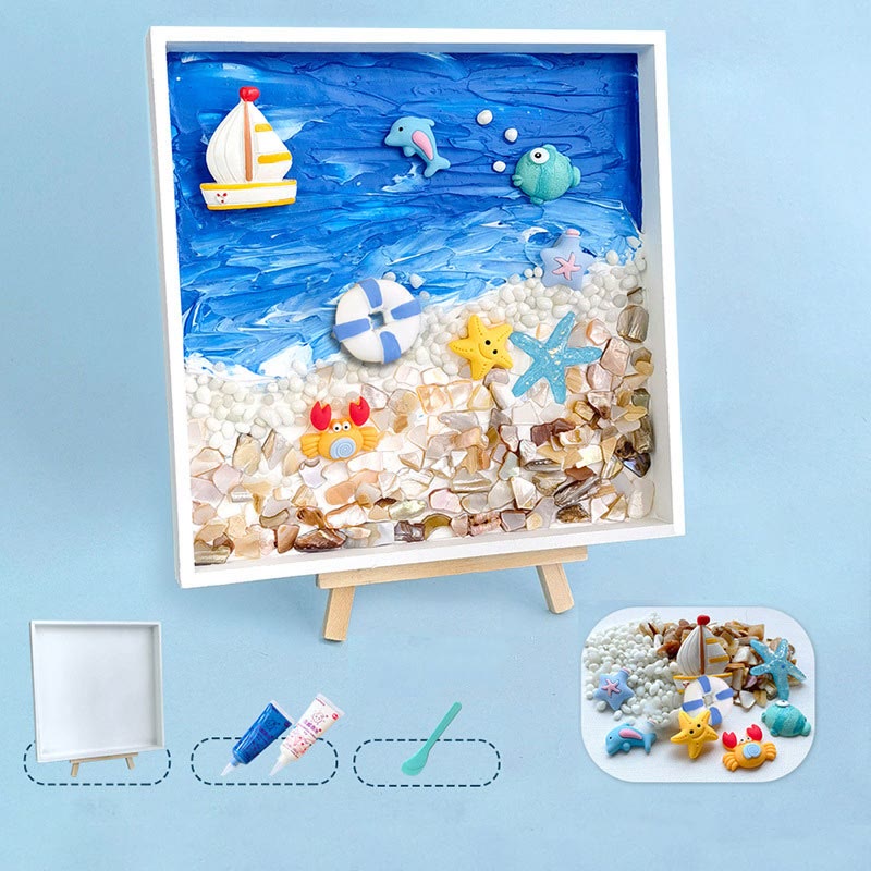 DIY Mosaic Texture Painting Material Kit With Accessories Holiday Gift