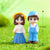 Miniatures Sweat Couples Set Artificial Mini Characters For Dollhouse