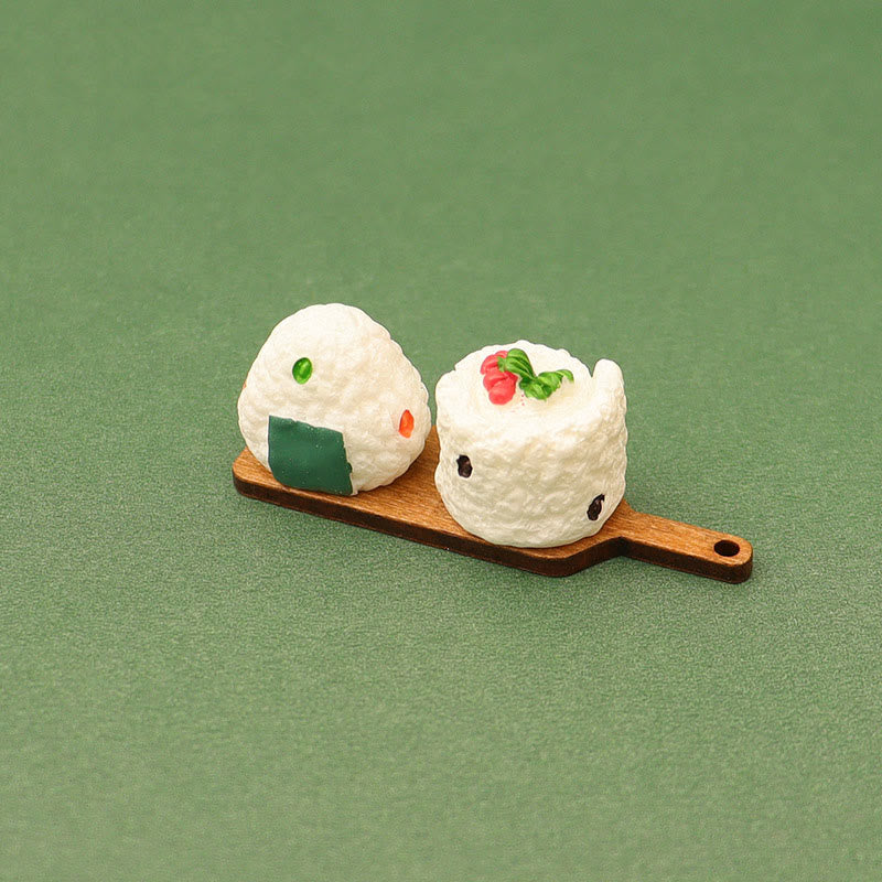 Miniatures Ramen Dim Sum Sushi Set Artificial Mini Food Set For Dollhouse