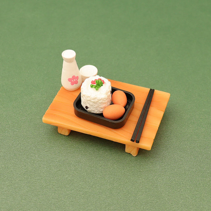 Miniatures Ramen Dim Sum Sushi Set Artificial Mini Food Set For Dollhouse