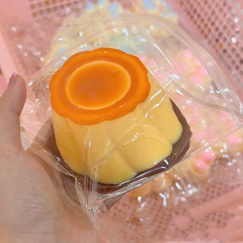 Cute Puree Pudding Squishy Toy For Stress Relief Party Favors