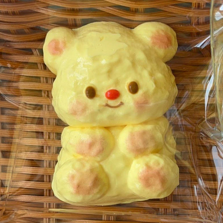 Cute Butter Bear Squishie Toy For Girls Stress Relief Party Favors