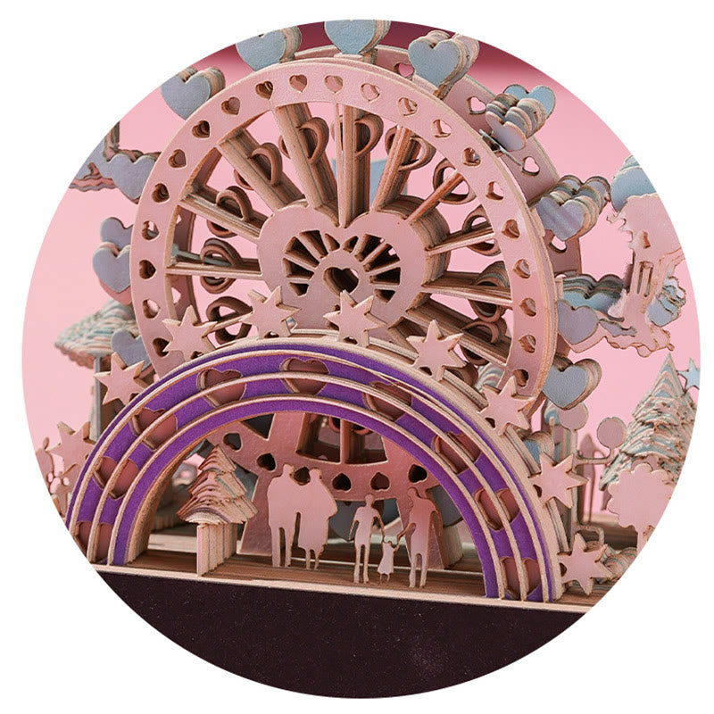 Happy Ferris Wheel 3D Memo Pad Sticky Note Paper Sculpture