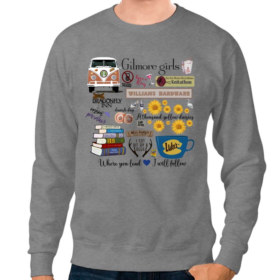 Gilmore Girls Crewneck Sweatshirt Pullover Womens Long Sleeve Fleeced Sweatshirt