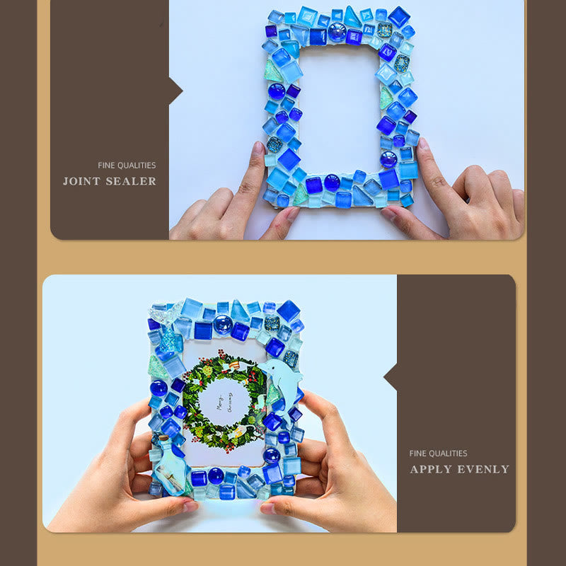 6 Inches DIY Mosaic Texture Painting Material Kit Picture Frames Souvenir Gift