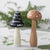 Forest Mushroom Carved Wooden Sculpture Desktop Deocr For Gift