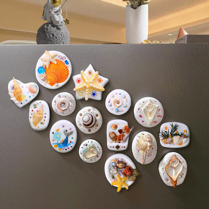 DIY Super Light Clay Fridge Magnet Shell Clay Materials Set