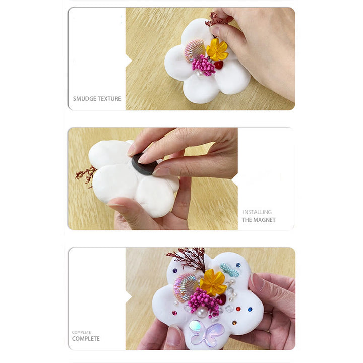 DIY Super Light Clay Fridge Magnet Shell Clay Materials Set