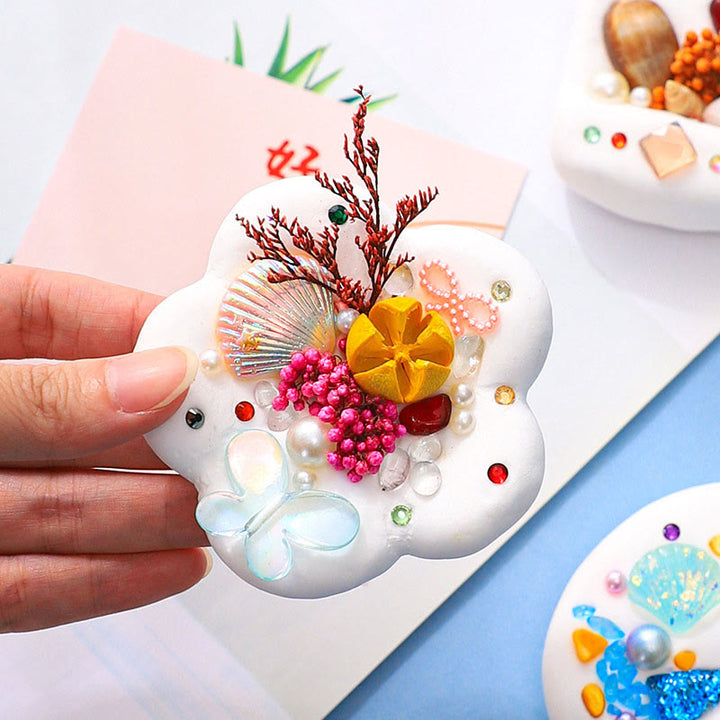 DIY Super Light Clay Fridge Magnet Shell Clay Materials Set