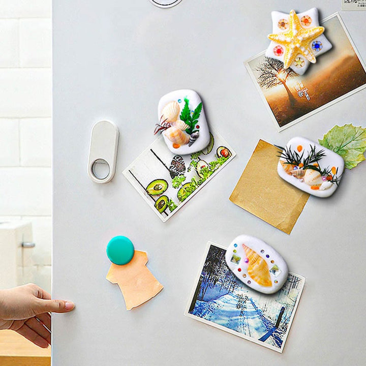 DIY Super Light Clay Fridge Magnet Shell Clay Materials Set