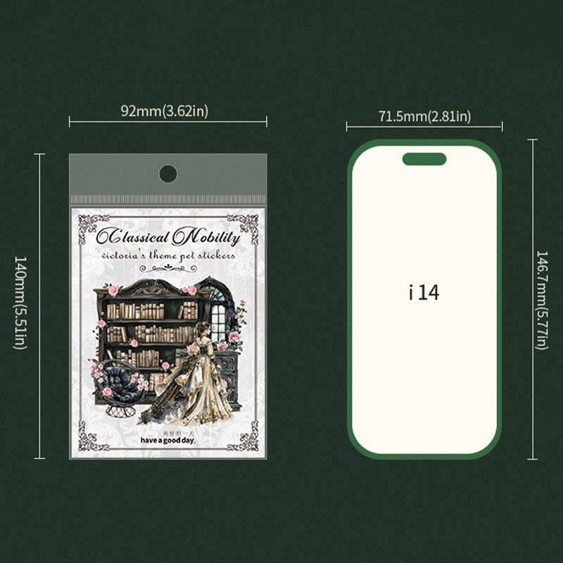 Classical Aristocrat Series Stickers For Decorative Scrapbook Supplies