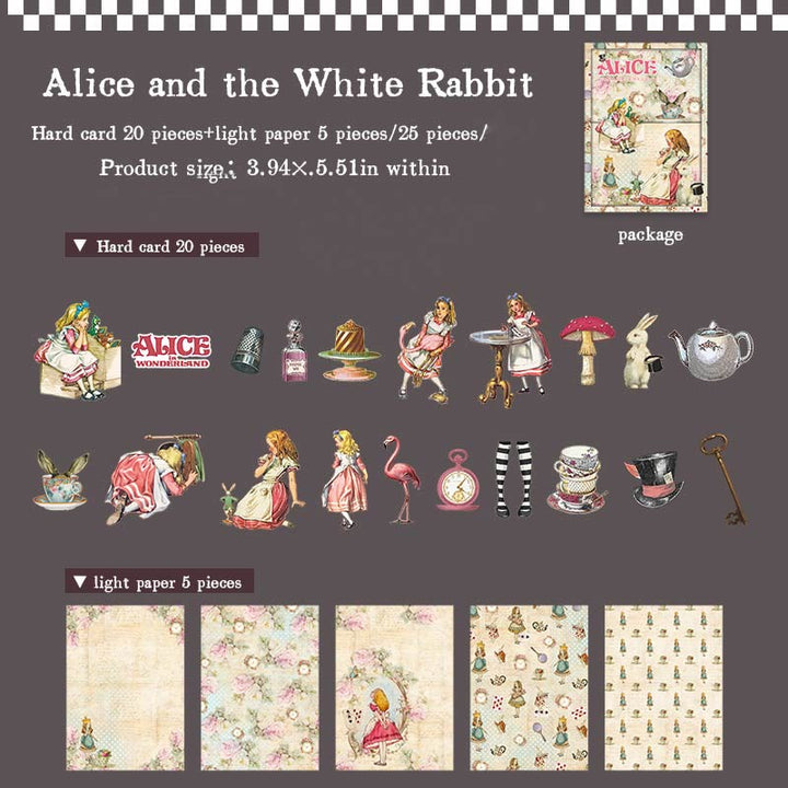 Alice's Theatre Series Stickers For Decorative Scrapbook Supplies