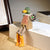 Duck With Hanging Leg Carved Wooden Sculpture Desktop Deocr For Gift