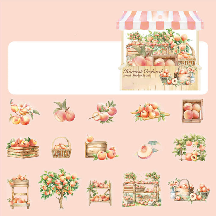 Harvest Orchard Series Stickers For Decorative Scrapbook Supplies