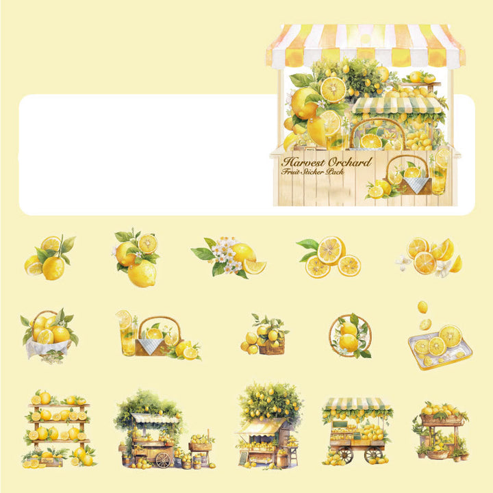 Harvest Orchard Series Stickers For Decorative Scrapbook Supplies