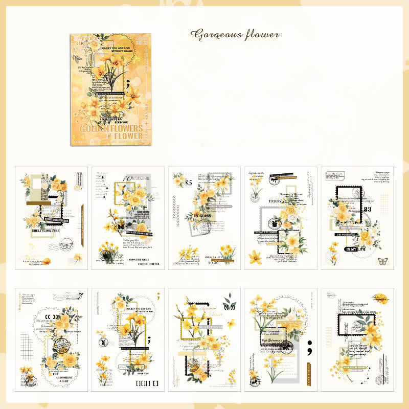 Flowers Weaving Dream Series For Decorative Scrapbook Supplies