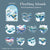 Sky Phantom Series Stickers For Decorative Scrapbook Supplies