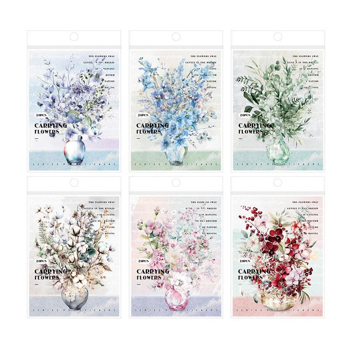 Flowers Loaded Series Stickers For Decorative Scrapbook Supplies