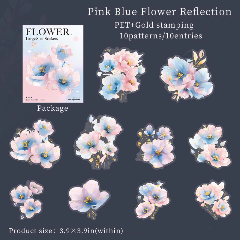 The Flower Dream Series Stickers For Decorative Scrapbook Supplies