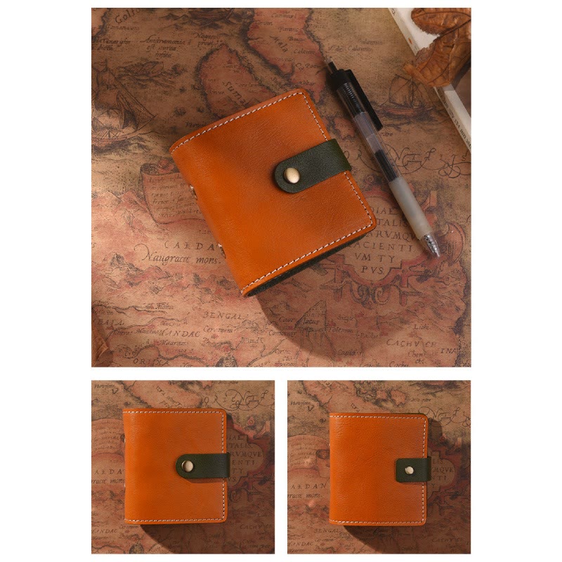 A9 Leather Cover Notebook Three Hole Loose Leaf For Bullet Journal