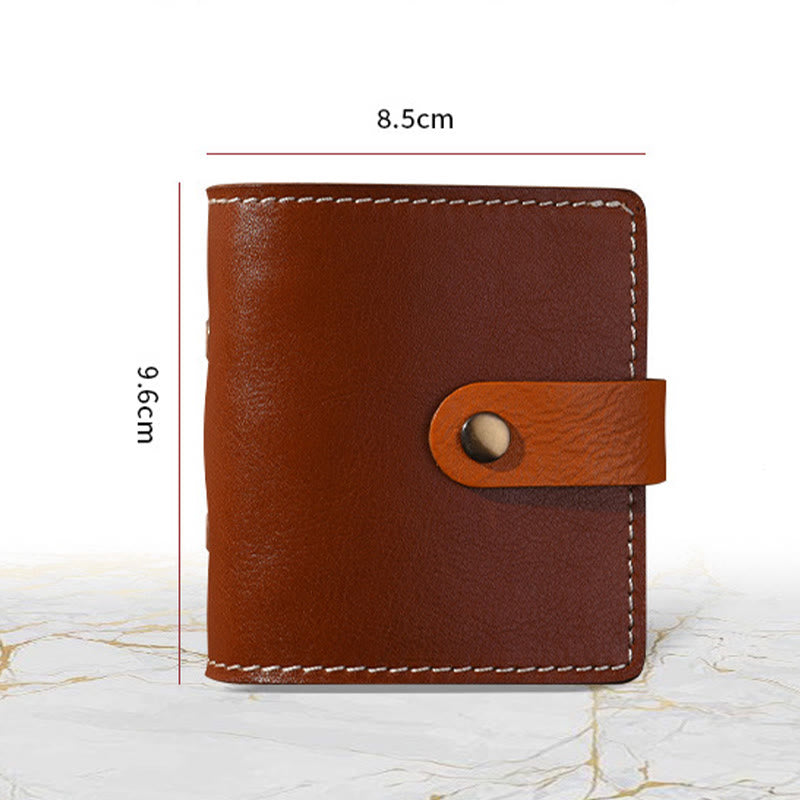 A9 Leather Cover Notebook Three Hole Loose Leaf For Bullet Journal