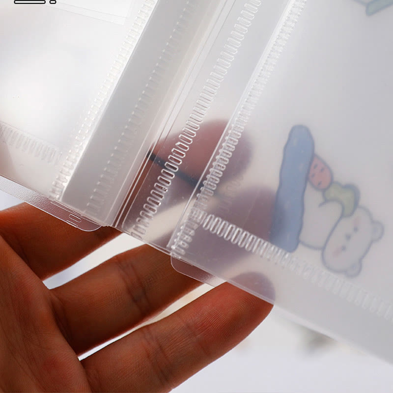 A6 Transparent Organ Storage Bag Portable Multilayer Stickers Folder