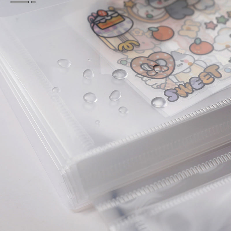 A6 Transparent Organ Storage Bag Portable Multilayer Stickers Folder