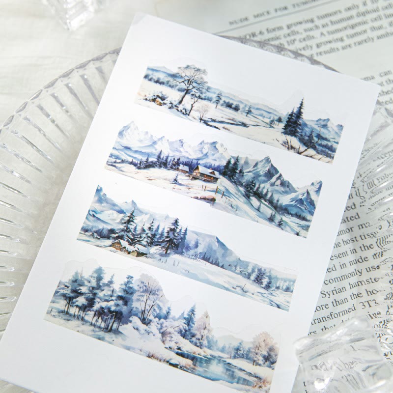 To The Mountains And The Sea Series Scrapbook Tape Self-Adhesive Journal Decor